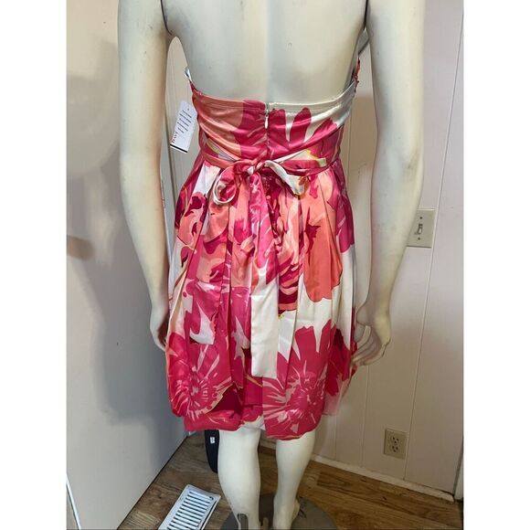 NWT Davids Bridal Short Charmuse beaded dress flaw 4 - Picture 8 of 11